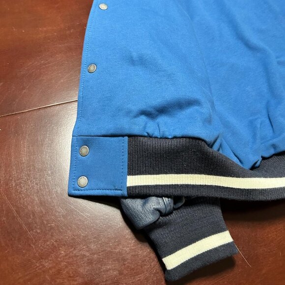 COACH Leather/Cotton Logo Patch Varsity Jacket - Picture 14 of 14